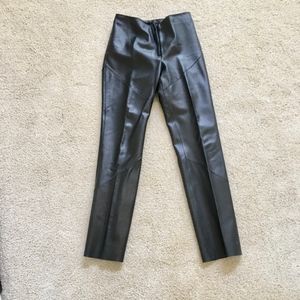 Black leather pants